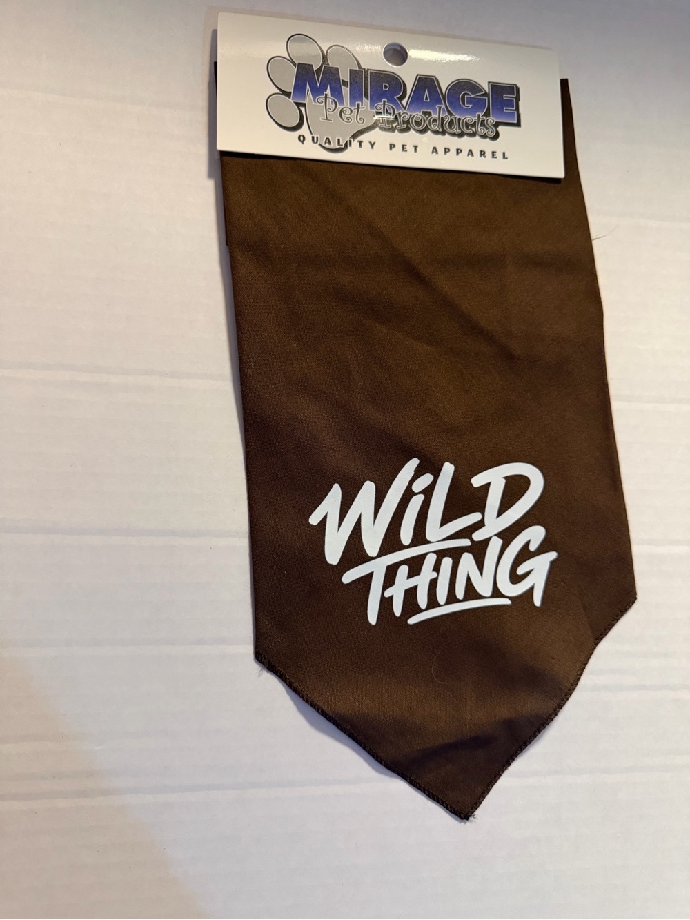 Mirage Pets "Wild Thing" Brown Dog Bandana